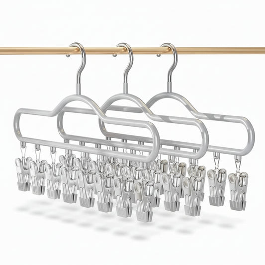 Cintre pour étendoir à linge avec pinces multiples