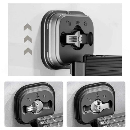 Étendoir à linge mural rétractable aluminium sans perçage