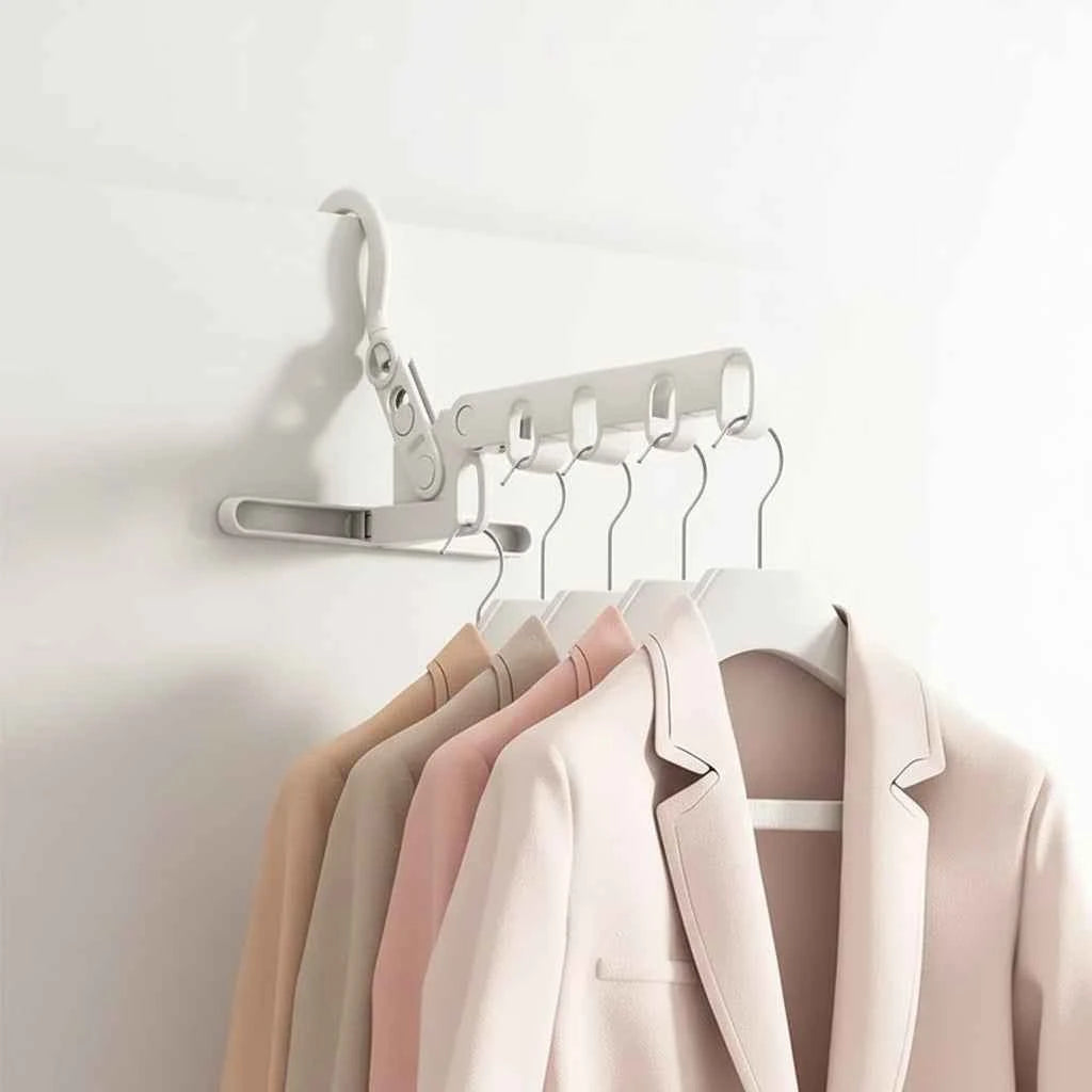 Cintre pour étendoir à linge pliable 5 trous