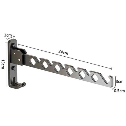 Étendoir à linge mural rabattable aluminium pliable
