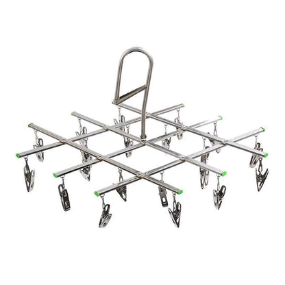 Petit étendoir à linge inox pliable