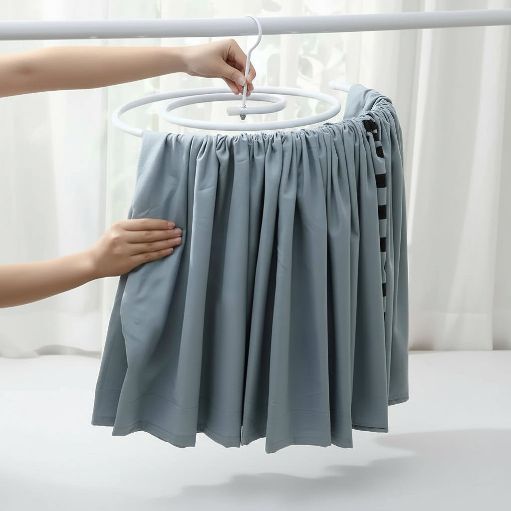 Étendoir à linge tour spirale inox pliable
