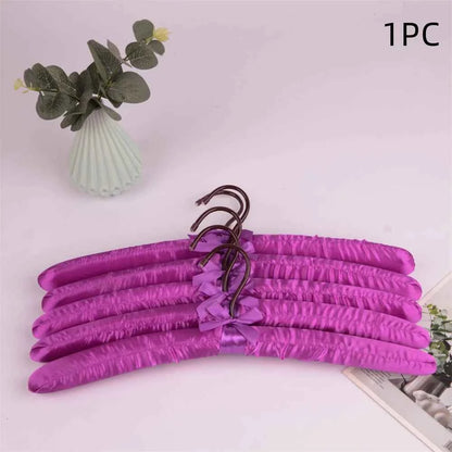 Cintre pour étendoir à linge satin rembourré