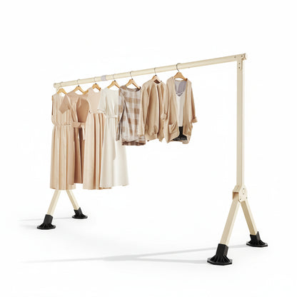 Étendoir à linge pliable ventouses inox murales