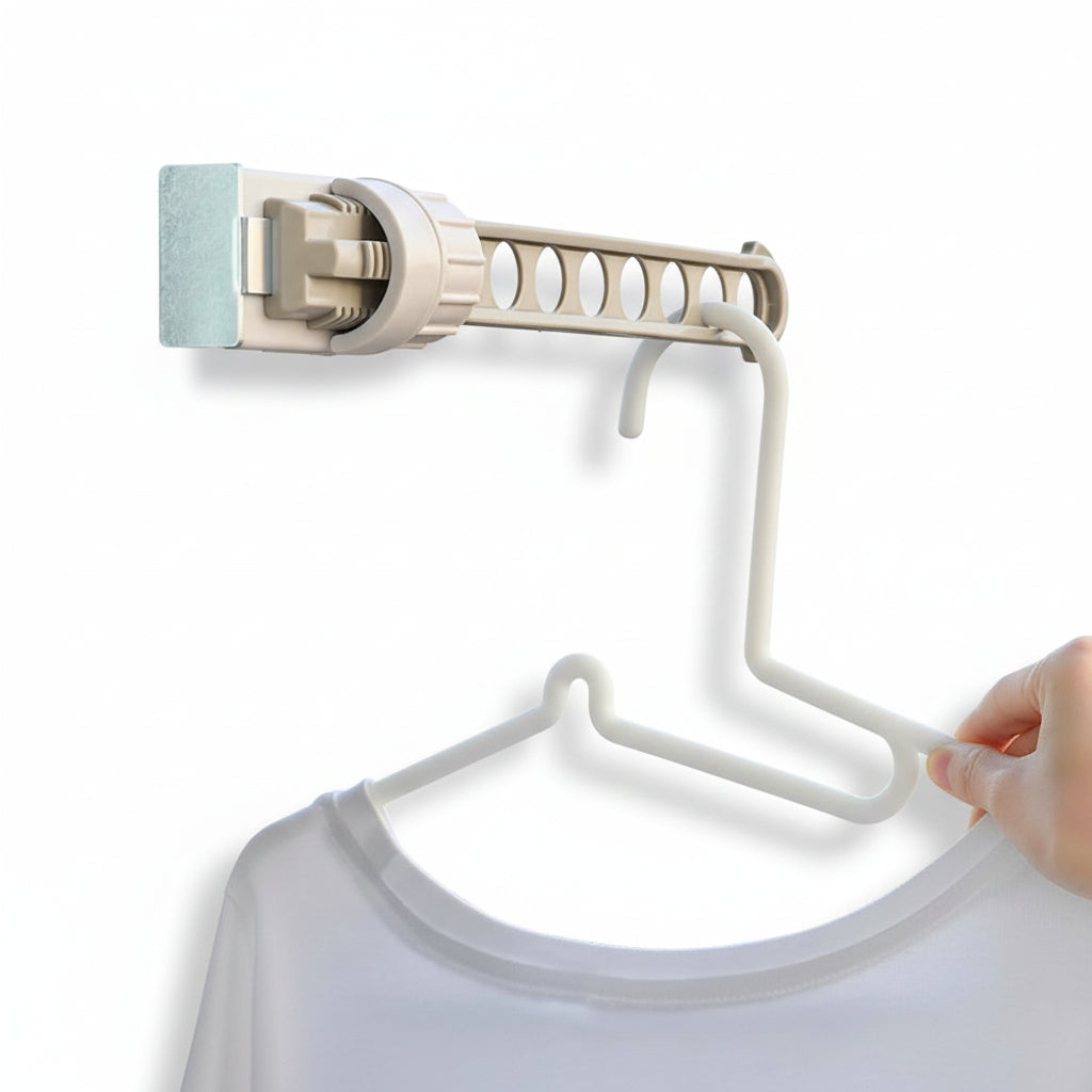 Étendoir à linge pour balcon 8 trous inox