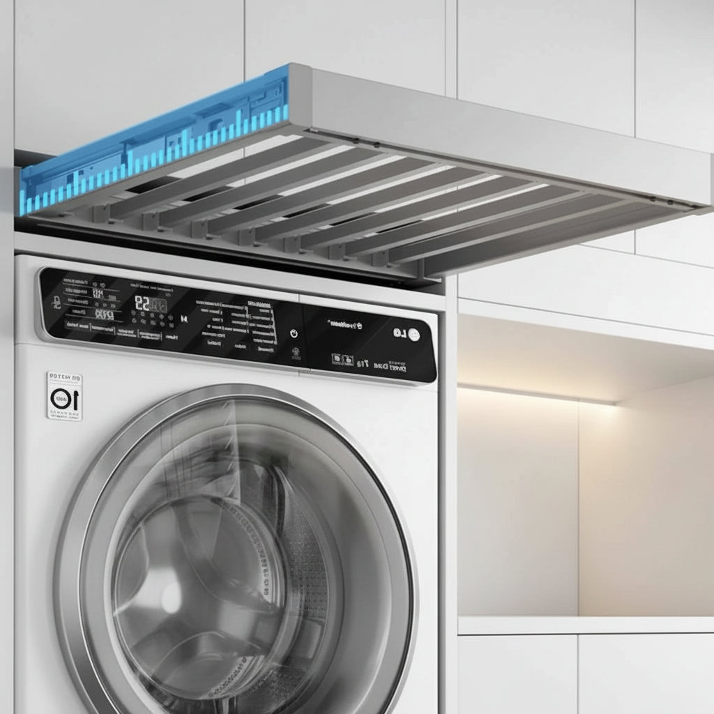 Étendoir à linge extensible armoire intégrée