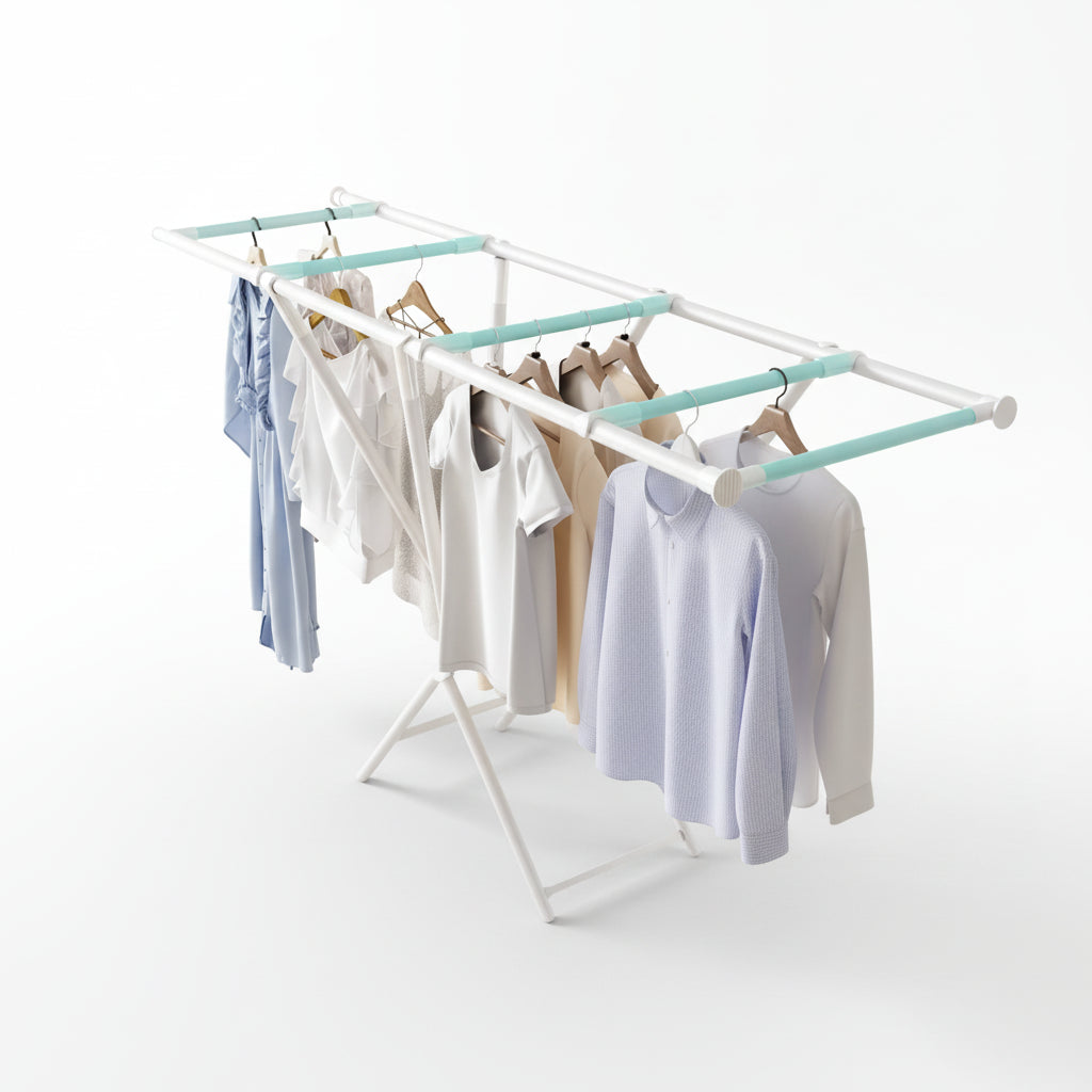 Étendoir à linge pliable trépied portable