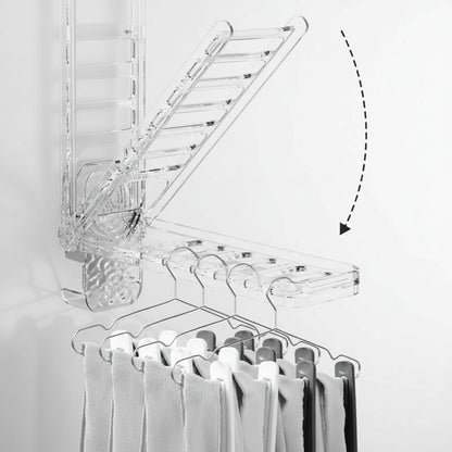 Étendoir à linge mural ventouse pliable