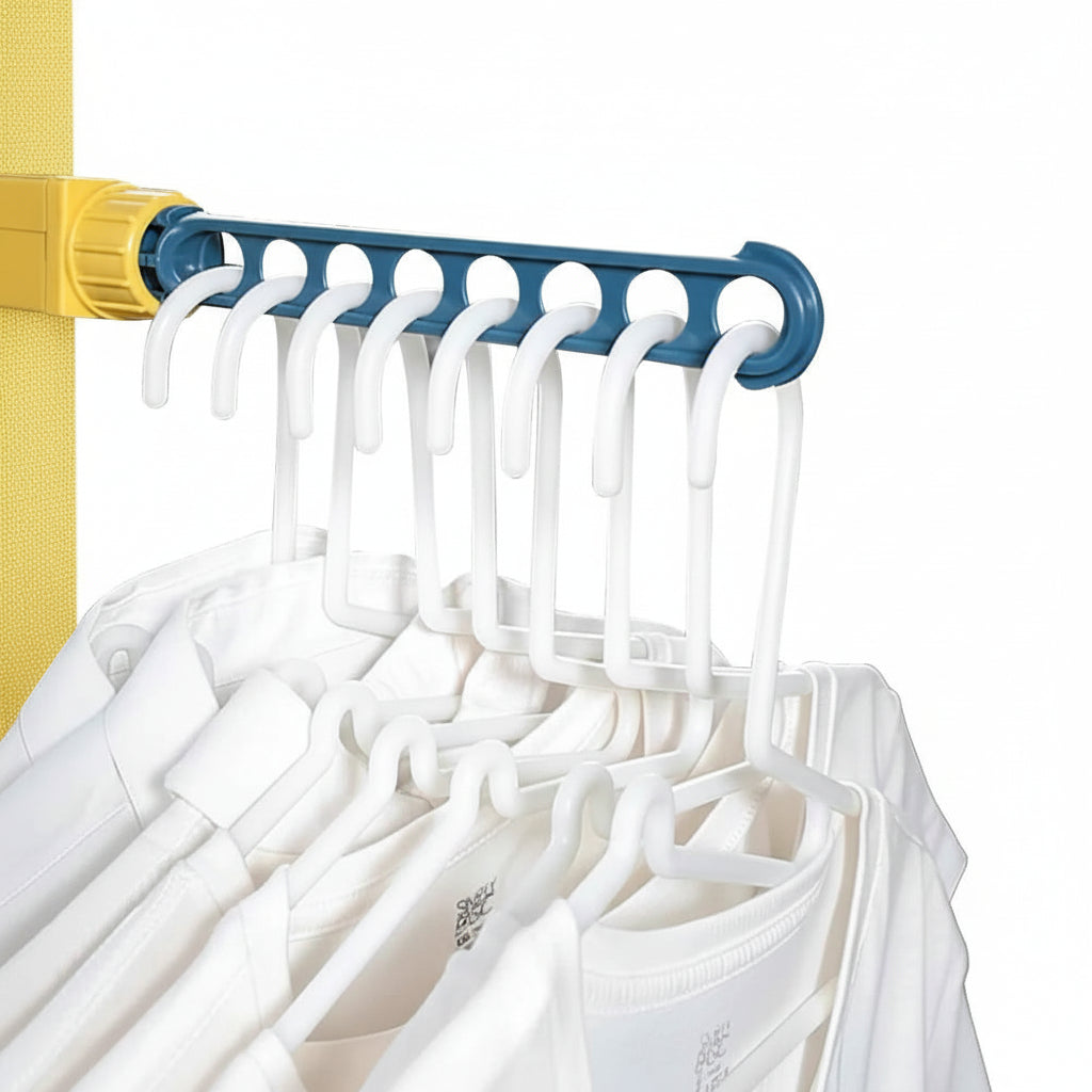 Étendoir à linge pour balcon 8 trous inox