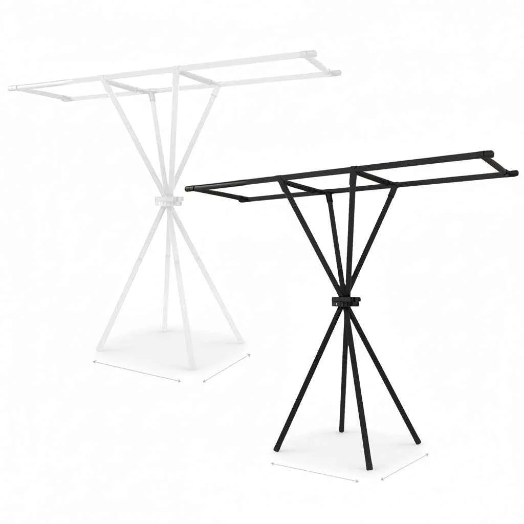 Étendoir à linge pliable trépied portable