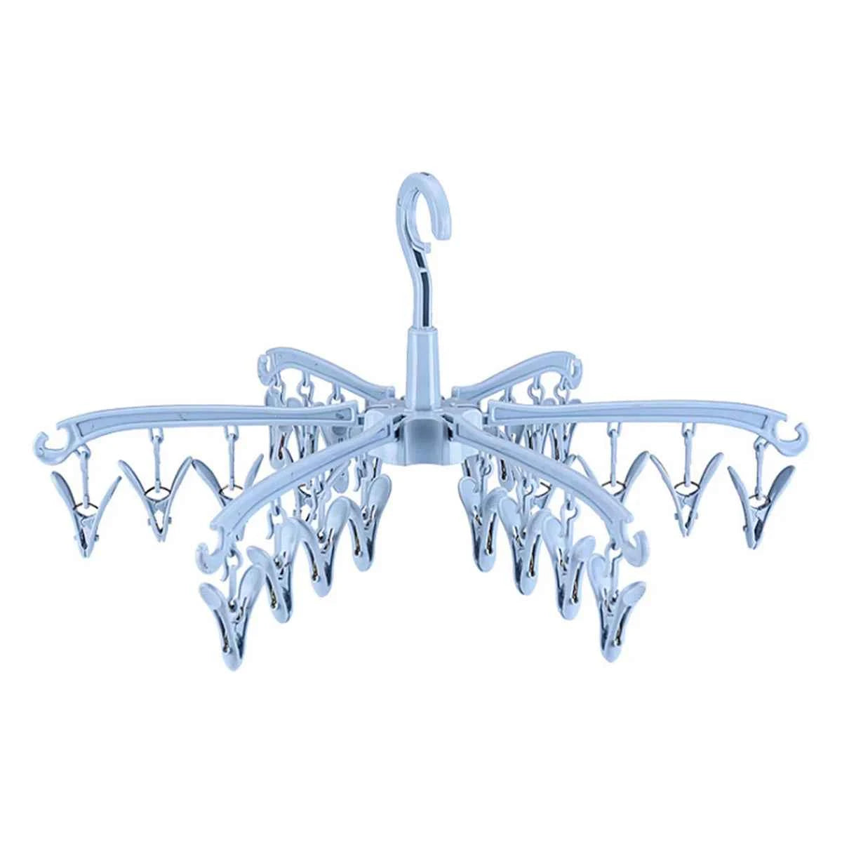 Petit étendoir à linge 24 pinces pliable rotatif