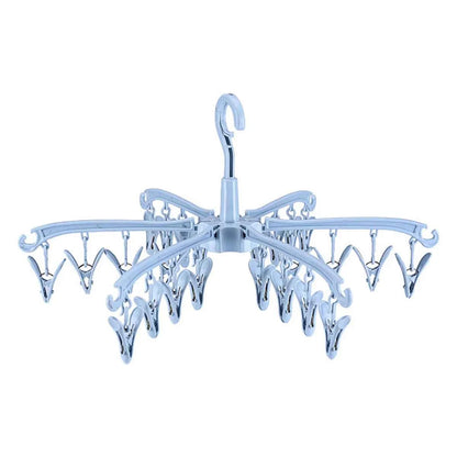 Petit étendoir à linge 24 pinces pliable rotatif