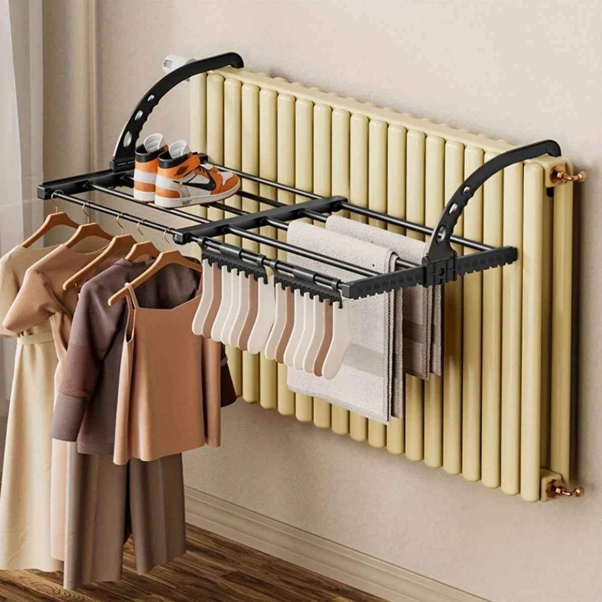 Étendoir à linge pour balcon inox multifonction