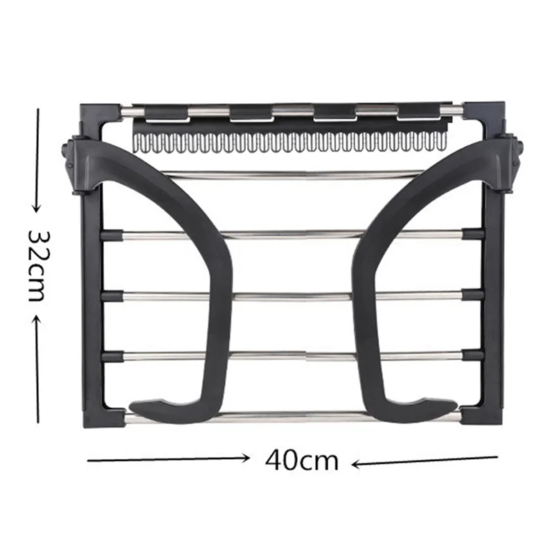 Étendoir à linge pour balcon pliable inox - L'Univers de l'Étendoir
