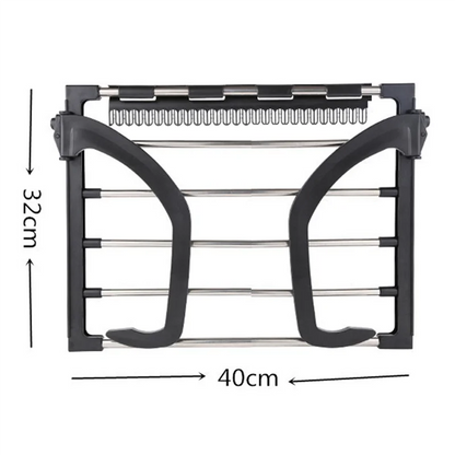 Étendoir à linge pour balcon pliable inox - L'Univers de l'Étendoir