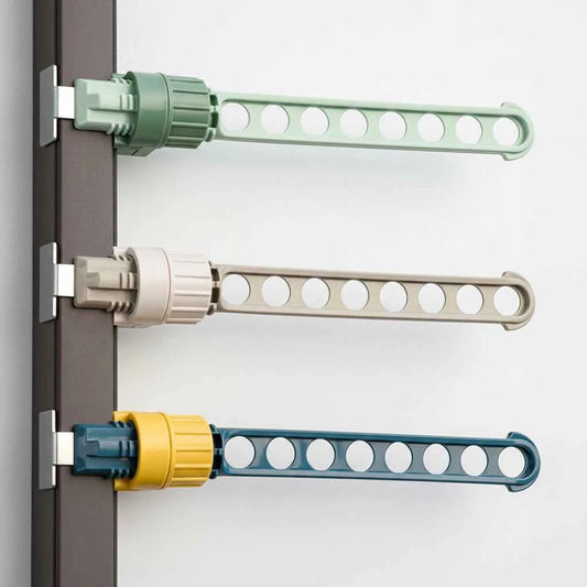 Étendoir à linge pour balcon 8 trous inox