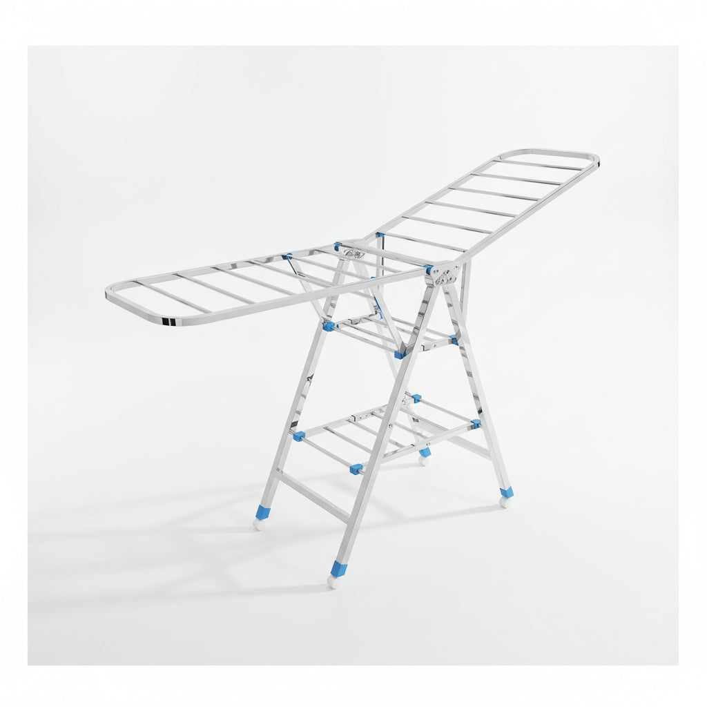 Étendoir à linge pliable inox intérieur extérieur