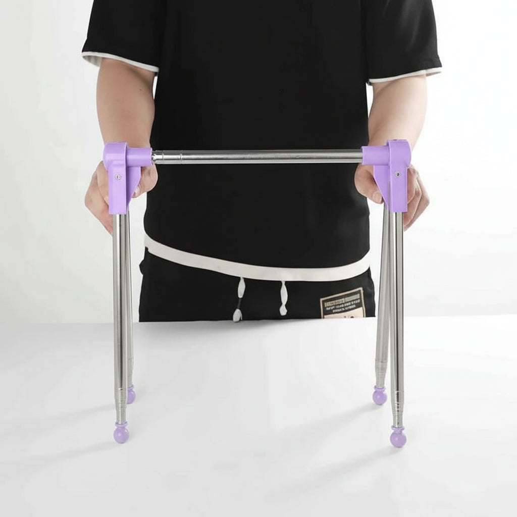 Étendoir à linge pliable inox portable