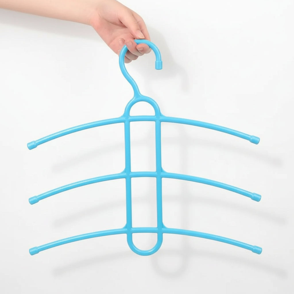 Cintre pour étendoir à linge trois niveaux gain de place