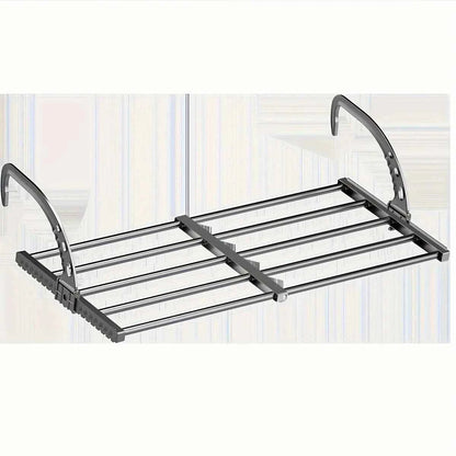 Étendoir à linge pour balcon inox multifonction