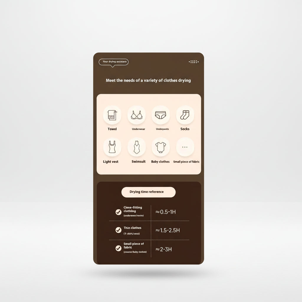 Étendoir à linge chauffant portable pliable