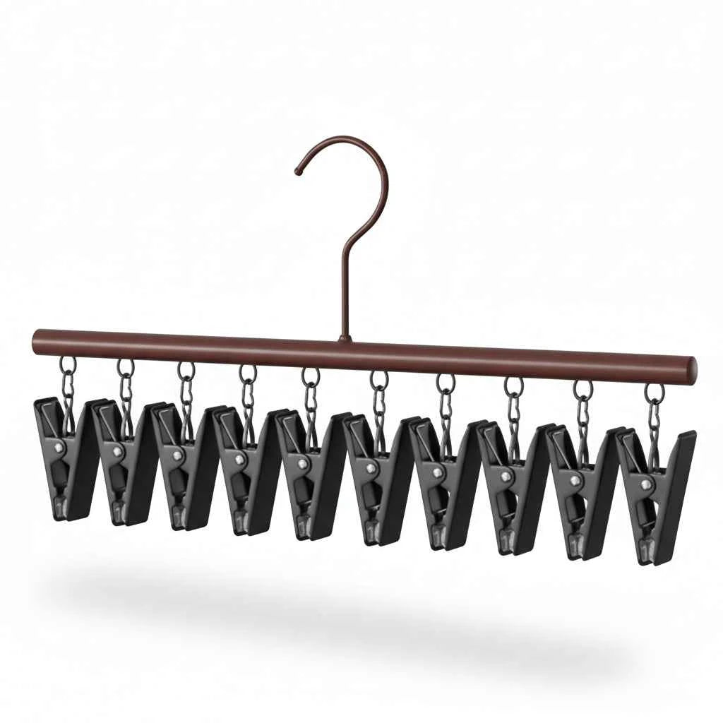 Cintre pour étendoir à linge inox 10 pinces