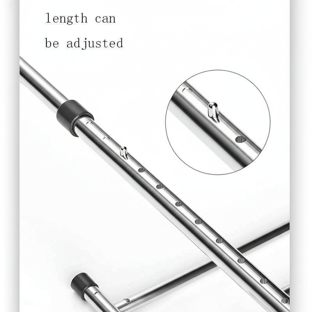 Étendoir à linge pour balcon en inox extensible