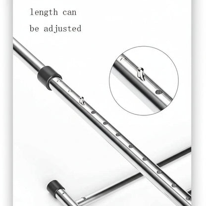 Étendoir à linge pour balcon en inox extensible