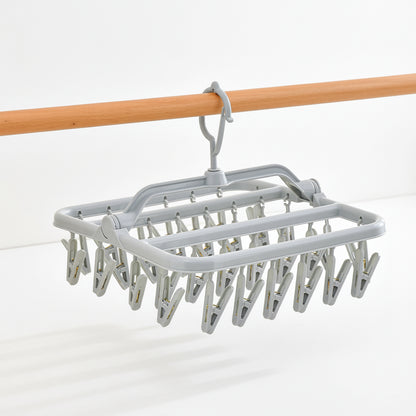 Petit étendoir à linge pliable 32 pinces