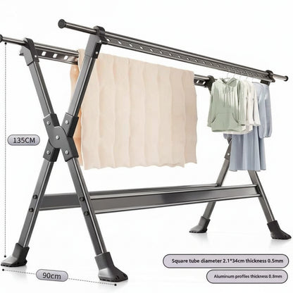 Étendoir à linge pliable inox extensible
