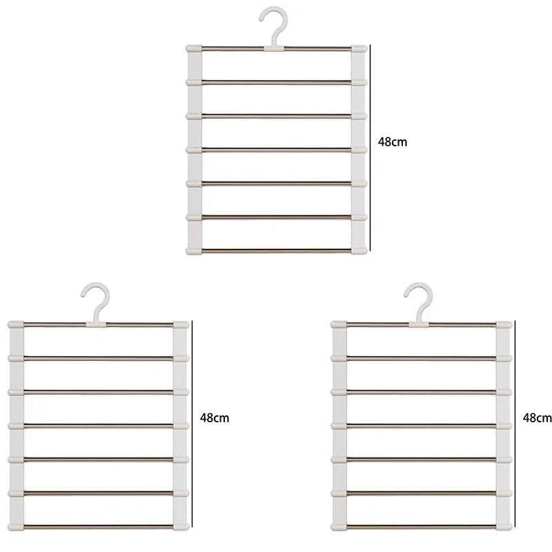 Cintre pour étendoir à linge pliable inox multi-niveaux