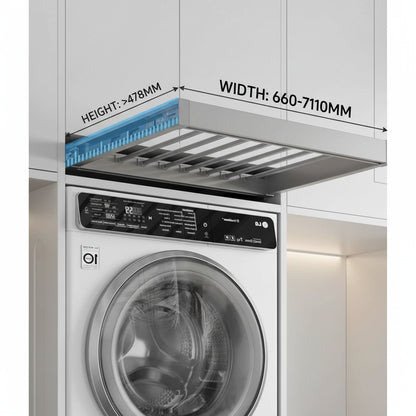 Étendoir à linge extensible armoire intégrée