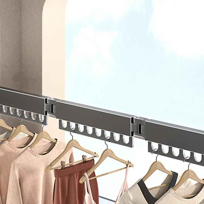 Étendoir à linge mural rabattable triple pliage