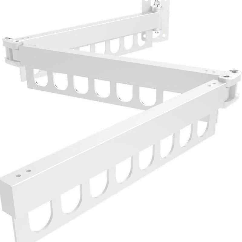 Étendoir à linge mural rabattable triple pliage