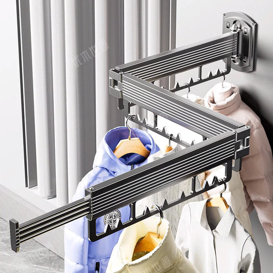 Étendoir à linge Extensible Murale en Aluminium