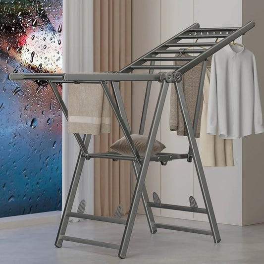 Étendoir à linge Multifonctionnel en Aluminium