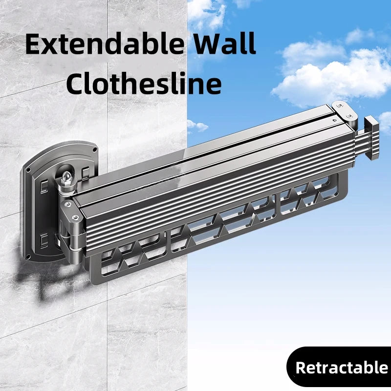 Étendoir à linge Murale Extensible en Aluminium
