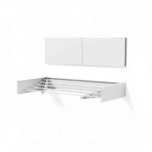 Étendoir à linge mural rabattable salle de bain balcon