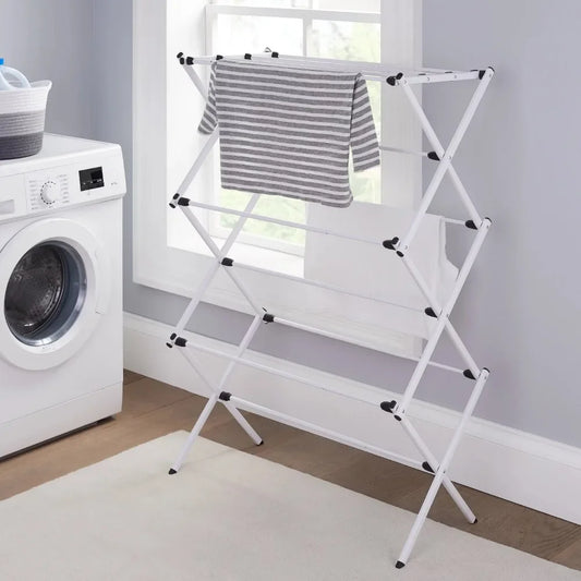 Étendoir à linge Pliable sur pied en Acier