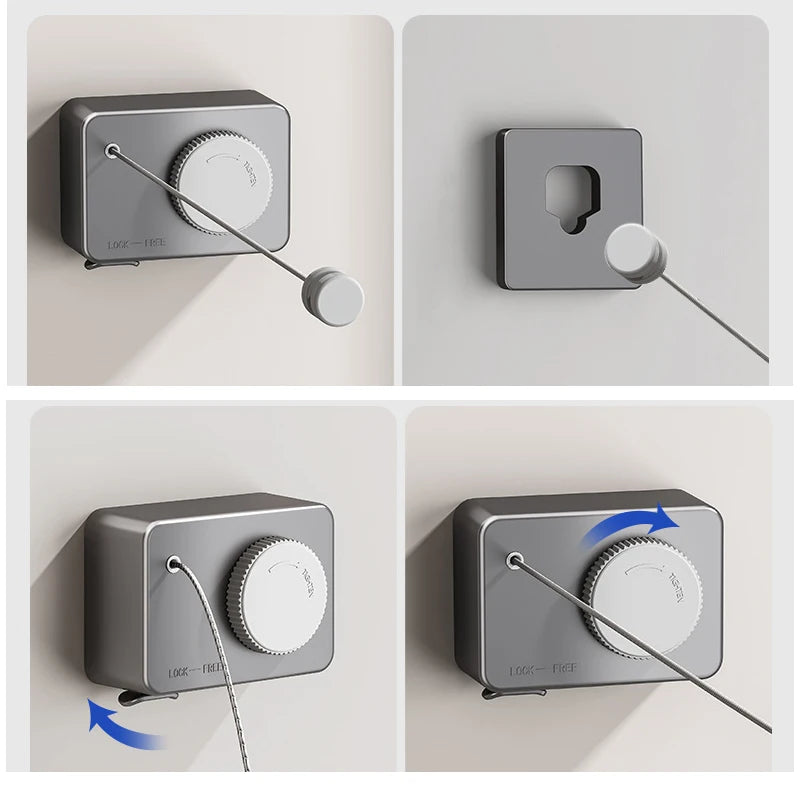 Étendoirs à Linge Rectangle Rétractable