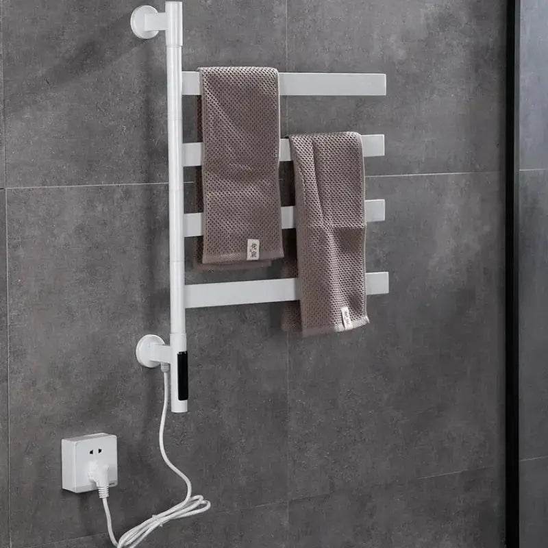 Étendoir à Linge Chauffant Mural Blanc - L'Univers de l'Étendoir