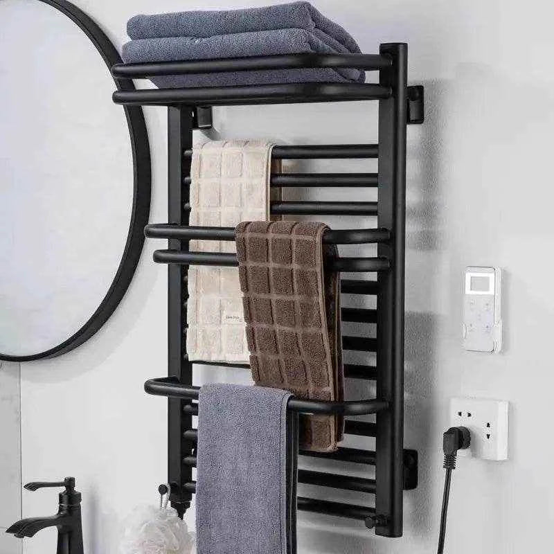 Étendoir à linge chauffant mural trois niveaux