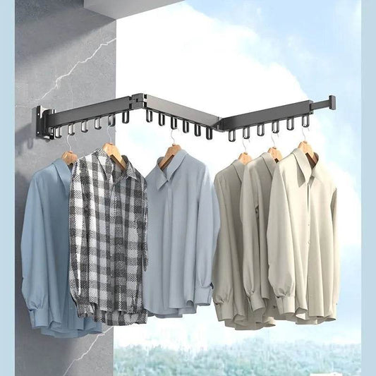 Étendoir à linge Extensible Murale en Acier - L'Univers de l'Étendoir