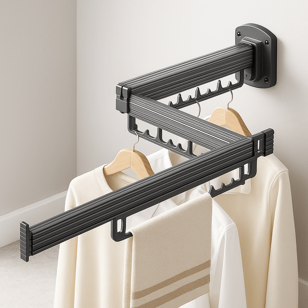Étendoir à linge Extensible Murale en Aluminium - L'Univers de l'Étendoir