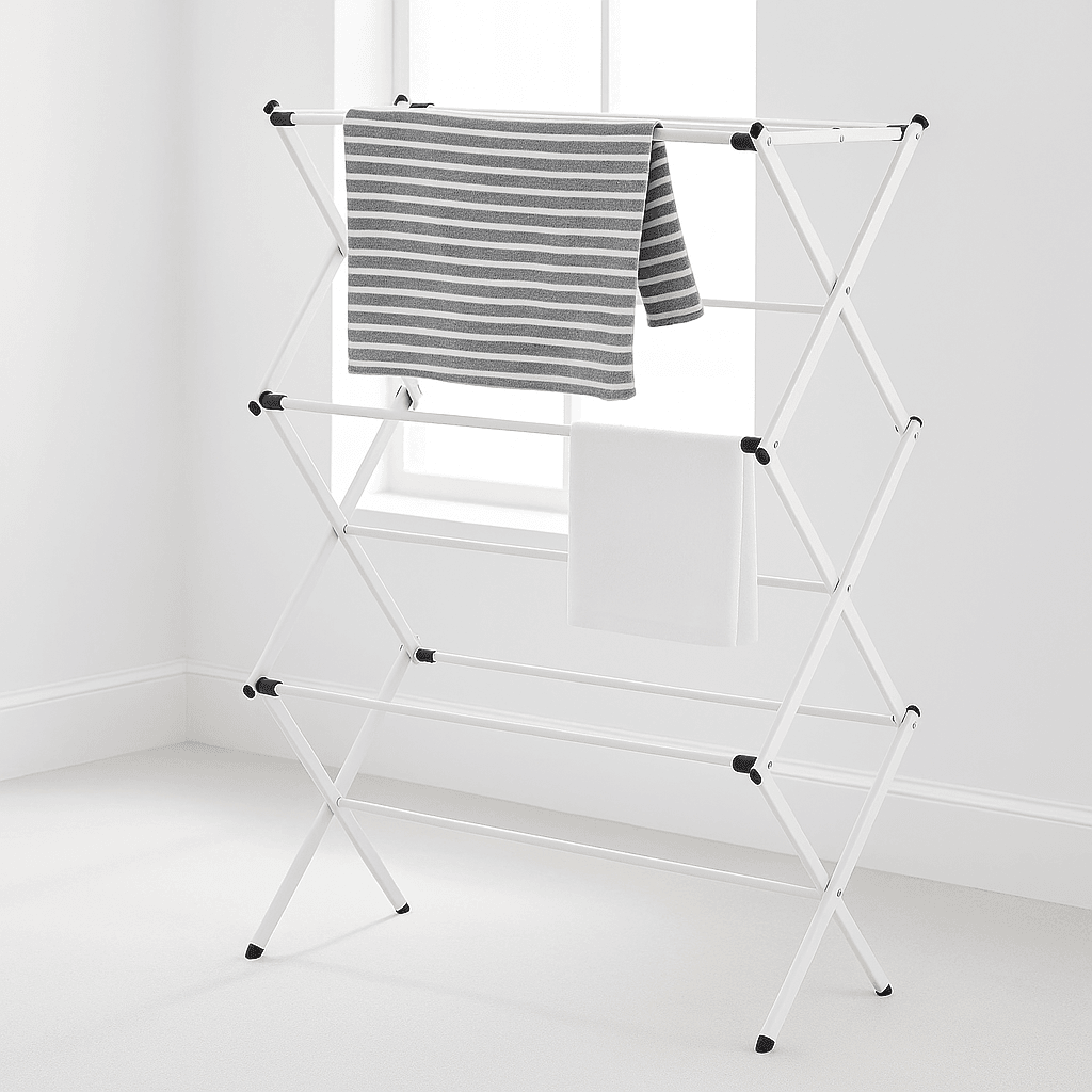 Étendoir à linge Pliable sur pied en Acier - L'Univers de l'Étendoir