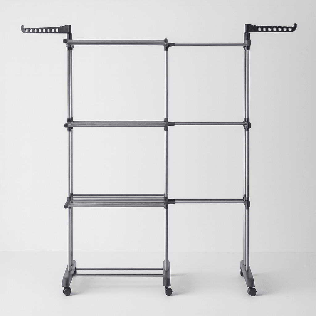 Étendoir à linge Tour sur pied Gris Anthracite Grand Format - L'Univers de l'Étendoir