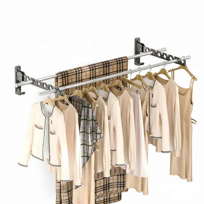 Étendoir à linge mural rabattable aluminium pliable