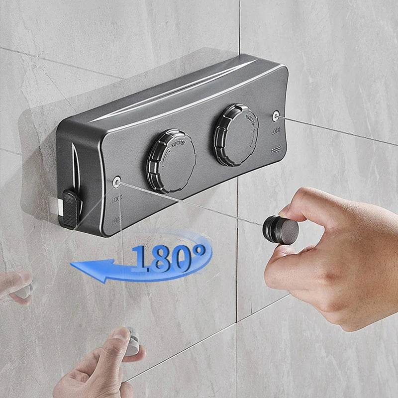 Étendoirs à linge Rétractable Double Ligne - L'Univers de l'Étendoir