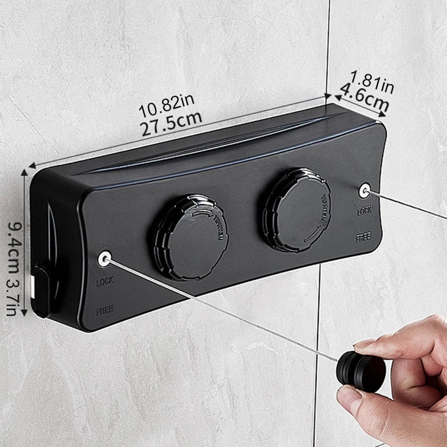 Étendoirs à linge Rétractable Double Ligne - L'Univers de l'Étendoir